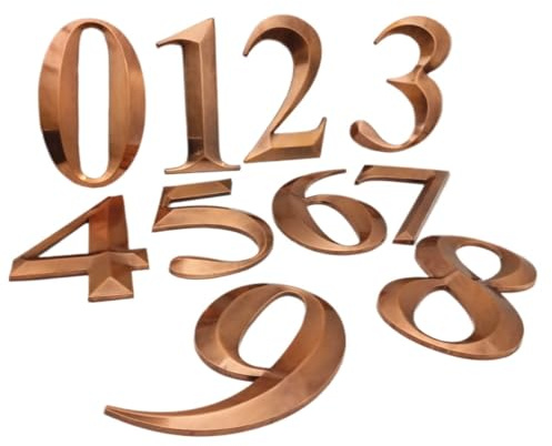 House Number， 23cm Big Size Plastic Plaque House Door Number Hotel Address Digits Sticker Plate Sign(8)