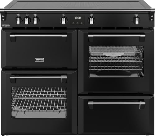Stoves Richmond Deluxe 110Ei ZLS 110cm wide Electric Range Cooker with Induction Hob - Black - A/A/A Rated