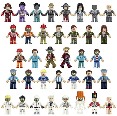 EconoLED Minifiguras 36 piezas Zombie Mini People Figuras de Horror Móvil Mini Fig Huevos de Pascua Medias Relleno Navidad Halloween Fiesta de Cumpleaños Recuerdos para Niños Niñas