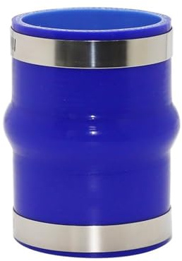 Conduits de pression et durites Raccord droit en silicone pour tuyau d'admission turbo/intercooler de voiture, bleu, longueur 100 mm, universel(ID 38MM)