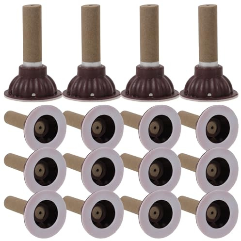Mikikit 50 Satz Moxa Stäbchen für Moxibustion mit Sockeln Multifunktional und Tragbar aus Natürlichem Moxa und Kunststoff für Akupunkturtherapie und Wellness