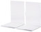 MAUL Buchstütze aus Acryl (2er Pack) 10x10x13cm | Bücherhalter, Organzier für Kinder, Bücher, Büro, Regal | Bücherstütze im stilvollen Acryl Design | möbelschonender Buchhalter | Glasklar