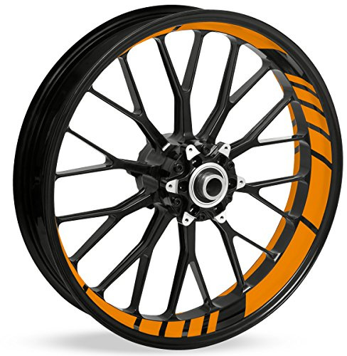 Motoking Felgenbettaufkleber im GP Design - Komplettset für 16 bis 19 - Farbe & Breite wählbar
