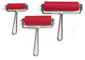 Linol-Farbwalze mit Drahtbügel, Breite 150 mm [Haushaltswaren]