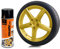 Foliatec Sprühfolie Auto Felgenfolie Sprüh Lack Spraydose Abziehbar, Gute Deckkraft, Gold metallic matt, 1x 400ml