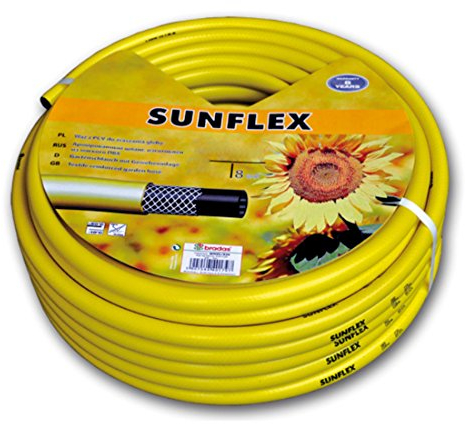 Sunflex-Gartenschlauch, 2,5 cm (1 Zoll), 20 m, 30 m, 50 m 20 m gelb
