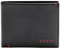 Guess Herren Bifold Portemonnee Geldbrse, Julian Schwarz/Rot, Einheitsgröße EU