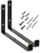 Spares2go Universal Wall Ladder Rack Brackets (Black)