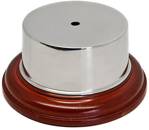 County Engraving Claret Jug Or Cup Replacement Nickel Plated Plinth Band & Wooden Base (90mm) With Engraving If Required.