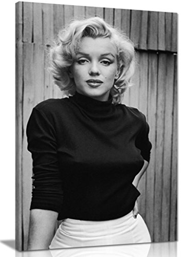 Panther Print Kunstdruck auf Leinwand, Motiv Marilyn Monroe, 61 x 40,6 cm, Schwarz/Weiß