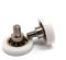 Cuscinetti Box Doccia VR - Kit 2 Pezzi Rotelle a Sfera di Ricambio in Acciaio per Ante Doccia a Scorrimento Cuscinetto diametro 23x4x9.5x15 filettatura M5 CH4 profilo Piatto