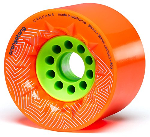Orangatang Caguama Skateboard-Rad, Orange, 80a, Without Bearings