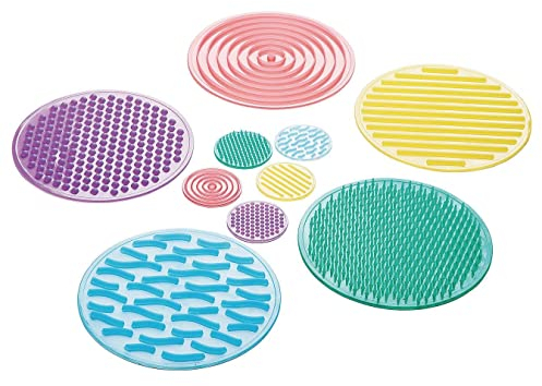 TickiT - Set de 10 disques sensoriels texturés - Silicone - 54517