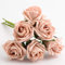 Italian Options Colourfast Artificial Foam Rose Flowers Wedding Bouquet, 5cm, Vintage Peach