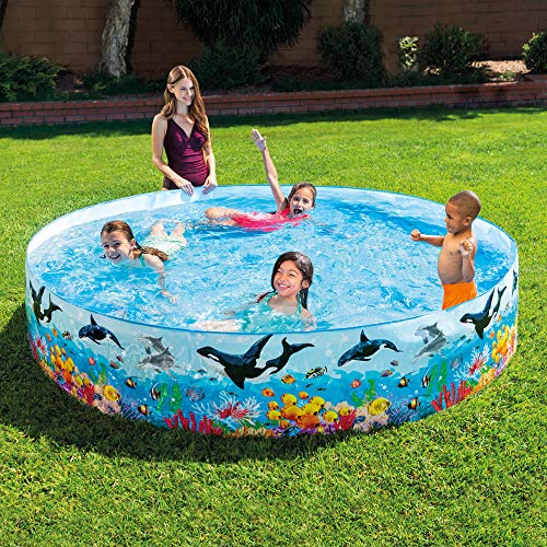 Intex Snapset-Pool für Kinder, 2,4 x 45,7 cm, Wal- und Delfin-Design