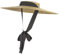 EOZY Chapeau Paille Capeline Femme Élégant Large Bord Visière Anti-Soleil Chapeau Panama Voyage Plage Vintage Anti-UV Été Outdoor (Pois Ruban, Bord 18cm)