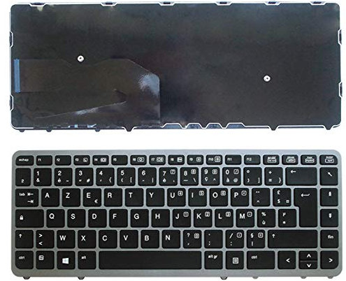 Clavier Français AZERTY pour HP EliteBook 840 G1 / 840 G2 / 850 G1 / 850 G2 / 855 G2 / ZBook 14 FR sans rétroéclairé