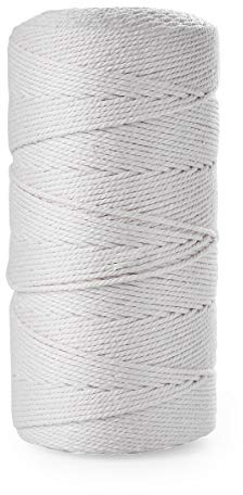 HellDoler Macrame Cuerda,2mm x 300m Hilo Macramé Cuerda de Macramé de Algodón Natural Cuerda para Colgar en la Pared Manualidades, Tejer, Proyectos Decorativos