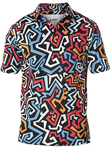 Royal & Awesome Graffiti Golf Poloshirts für Herren, Golfshirts für Herren, Golfshirts für Herren, Golfshirts für Herren, Golf Poloshirts für Herren