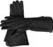 Men's Leather Long Cuff Winter Warm gloves winter, thermal insulation,womens comfy winter new black red medieval renaissance outdoor, different sizes,windproof (black, small)