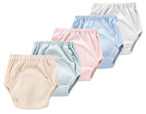 ACMEDE 5er Pack Baby Töpfchen Trainerhosen Unterhosen Töpfchentraining Baby Lernwindelhose Trainerhosen Unterwäsche Windelhose zum Toilettentraining 0 bis 5Jahre