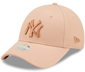 New Era New York Yankees MLB Fancap rosa Teamlogo NY 9Forty verstellbar Frau Mädchen Kappe - One-Size