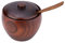 Tbest 1Pc Solid Wood Spice Jar Seasoning Pot Sugar Bowl with Spoon and Lid for Kitchen Tool Sugar Bowl with Lid, Glass Sugar Bowls with Spoon, Wooden Bowl with Lid, Small Sugar Bowl with Li