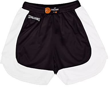 Spalding Hustle Basketballshorts Herren schwarz/weiß, XL