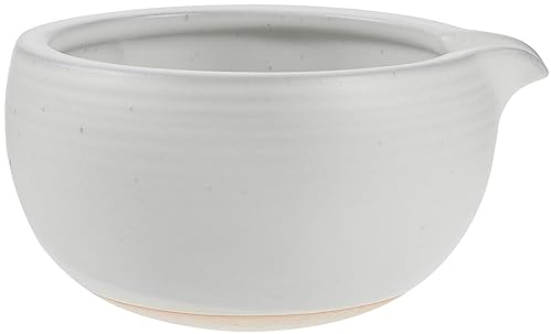DOITOOL Bol Matcha Tasse De Thé Asiatique Verres Matcha Accessoires De Cérémonie Traditionnels Bol De Poudre De Matcha Tasses Matcha Bol Matcha Avec Bec Céramique Blanche Tasse