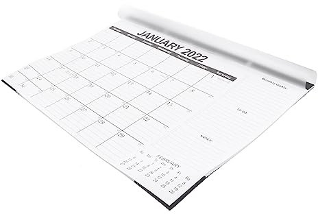 MAGICLULU 1 Stück 2022 2022 Wandkalender Tischkalender Kalender 2021 Wöchentlicher Stundenplaner 2022 Tagesplaner Groß Mini-tagesplaner Büro Papier Vereinigte Staaten Schreibtischkalender
