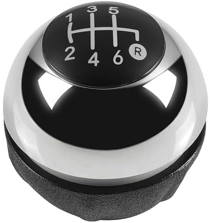 Cakievro Funda cromada para palanca de cambios para Fia-t 500 500C 2007 2008 2009 2010 2011 2012 2013 2014 2015 2016 2017 2018 (6 velocidades)