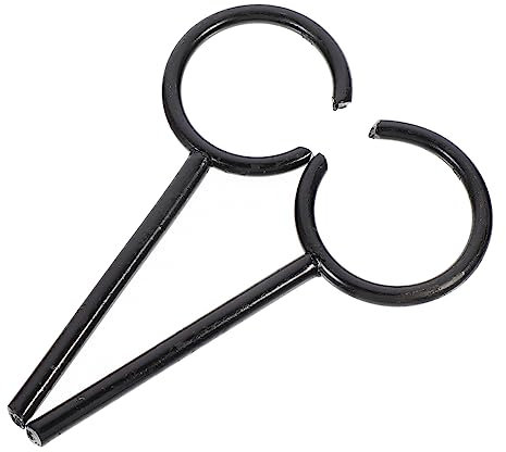 AOKWAWALIY 2pcs Open Ring Retort Support Ring for Chemistry Lab Equipment Iron Labs Support Ring Waterproof and Reusable