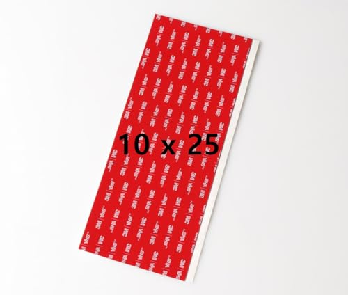 3M-VHB-Klebepads extra stark - doppelseitiges Klebeband - 10x25 cm - 1 Stück - Kleben ohne Bohren - Klebestreifen für Duschregal, Armaturen, Spiegel, etc. | Bad, Küche, Auto, Boot,Yacht | wasserfest