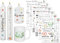 Sugeru 6 PCS Kerzentattoo (200+ Muster) - 60. Geburtstag,Wassertransferdruck | wasserschiebefolie kerzen | Kerzenfolie | kerzenaufkleber sticker | deko geschenk 60 geburtstag,Happy Birthday(60)