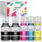 hehua E104 Druckerpatronen Kompatibel für Epson E104 Tintenpatronen Multipack für Epson ET-2720 ET-2710 ET-2714 ET-2715 ET-2721 ET-2726 ET-2711 ET-2712 ET-4700 (2 Schwarz,1 Cyan,1 Magenta,Gelb
