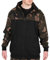 Fox LW Black/Camo Split Zip Hoody - Angelpullover, Größe:XXL