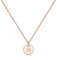 Hidepoo Disc Initial Necklaces for Girls Women - Gold/Rose Gold/Silver Dainty Round Disc Double Side Engraved Hammered Initial Necklace Personalized Letter Initial Necklaces Jewelry Gifts for Girls,