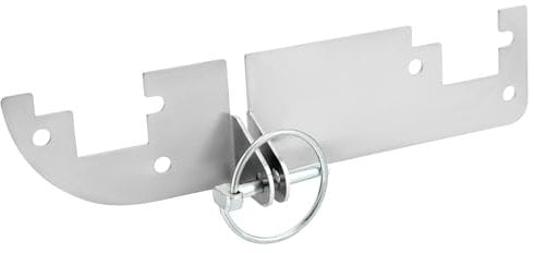 QWORK® Cerradura de puerta trasera con pasador plegable, apto para Fiat Ducato 250, protección antirrobo, cerradura de puerta, sin taladrar, accesorios para autocaravanas