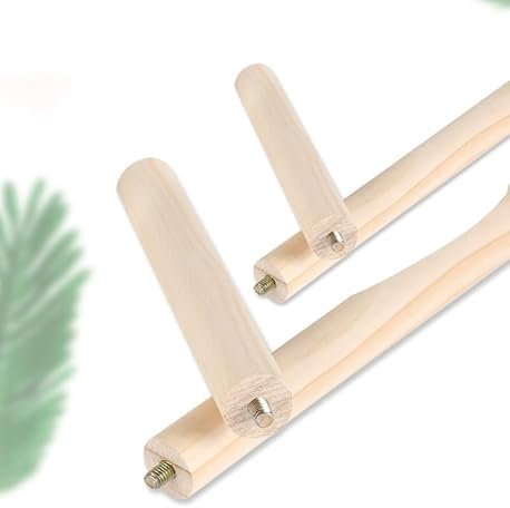 Lot de 4 Pied de Meubles en Bois Massif,Pieds de Meuble Bois de Rechangepour canapé Pieds de lit Fauteuil Table de Nuit Meuble TV (10cm,Diameter 2 cm)