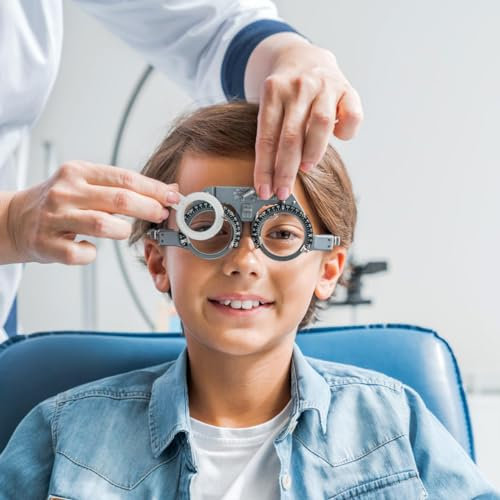 Optometry Kit,266 PCS Optical Trial Lens Set Optometry Kit, Metal Rim Case Kit Set Trial Frame Optometry Optician Test, Aluminum Case Optometry Optical Instrument with Optometry Test Trial F
