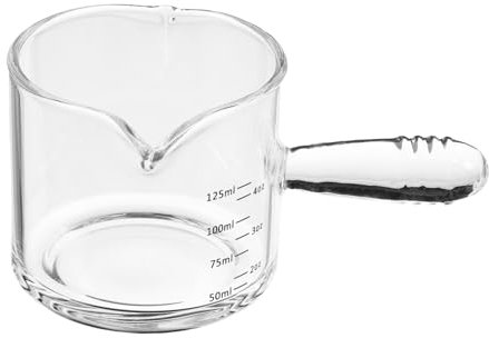 BUGUUYO Tazza Da Caffè in Tazzina Da Espresso Brocca Di Latte Bicchierini Da Caffè Espresso Misurino Espresso Brocca Misurino Tazzine Da Caffè Espresso Bicchiere Transparent