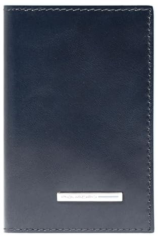 PIQUADRO – Portafoglio Blue Square – in Pelle – Protezione RFID, 6 fessure per carte e 1 comparto interno – Colore Blu Notte – Unisex