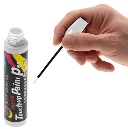 GoodTradeHub Retouche Peinture Voiture, Stylo - Pinceau Réparation des Rayures Auto, Carrosserie (Blanc)