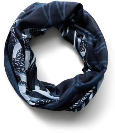 CECIL Damen B572739 Gemusterter Loop Schal, universal Blue, A
