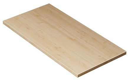 KESSLER PRO Tischplatte, Spanplatte, 25mm, verstärkte Kante Ahorn 80x40 cm
