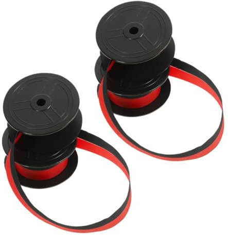 SHINEOFI 2stücke Farbband Für Schreibmaschinen Mit Doppelter Farbspule Verschleißfestes Und Leichtes Farbband Für Druckermaschinen Kompatibel Mit Verschiedenen Modellen Ersatz-farbband