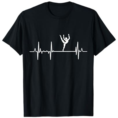 Gymnastik Herzschlag Turner EKG Turnen T-Shirt