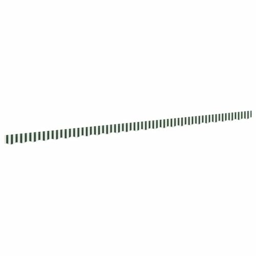 vidaXL Markisenschürzen-Ersatz Grün und Weiß 580 x 20 cm Polyester