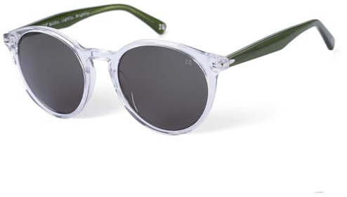 Botaniq Rund Azetat Brille in Kristall für Damen, optional mit Sehstärke (Modell BIS-7007-113)