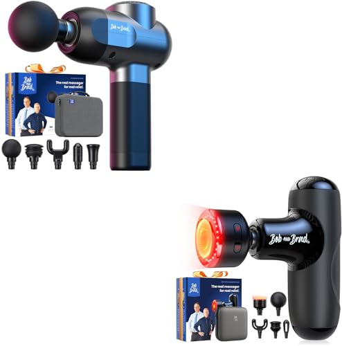 Bob and Brad C2 Massagepistole und Bob and Brad Q2 Ultra Massagepistole mit Infrarot-Heizmassagekopf